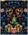 Transylvania Folk Linen by Mind the Gap Designer Fabric NOMAD STORY 100% Linen Made in United Kingdom W 46cm x L 46cm / W 18.1in x L 18.1in 55.1in - Swanky Fabrics -