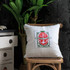 Mind The Gap Pillows WANDERING THE SEA Cushion (LC40064) | LC40064 | THE TROPICAL COTTAGE | 20 x 20 in | Green, Red, White | Fabric Carolina | https://www.fabriccarolina.com/