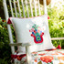 Roots Of Transylvania Linen Embroidered Cushion by Mind the Gap Designer Pillow TRANSYLVANIAN ROOTS 100% Linen Made in Turkey Red tassels 20 x 20 in - Swanky Fabrics -