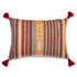 Mind The Gap Pillows NEYSHABOUR Cushion (LC40171) | LC40171 | WOODSTOCK '69 LIFESTYLE COLLECTION | 27,6 x 19,6 in | Blue, Red, Yellow | Fabric Carolina | https://www.fabriccarolina.com/