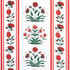 Royal Poppy Stripe Red 180671 by Schumacher Designer Fabric Marie-Anne Oudejans 13.5" - Swanky Fabrics -
