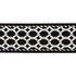 Lattice Indoor/Outdoor Tape Black 82824 by Schumacher Designer Trim Swing Time Indoor/Outdoor 3.38" - Swanky Fabrics -