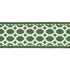Lattice Indoor/Outdoor Tape Green 82822 by Schumacher Designer Trim Swing Time Indoor/Outdoor 3.38" - Swanky Fabrics -