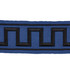 Greek Key Embroidered Tape Black On Navy 70803 by Schumacher Designer Trim Miles Redd 1.8" - Swanky Fabrics -