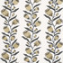 Thistle Vine Black & Gold 5015481 by Schumacher Designer Wallpaper Marian Mcevoy 9.0" - Swanky Fabrics -
