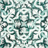 Azulejos Emerald 5015121 by Schumacher Designer Wallpaper Mary Mcdonald 27.0" - Swanky Fabrics -