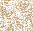 Nelda Gold Rose Wallpaper by A-Street Prints Designer Whimsy Covers about 60.8 square feet 27-in by 27-ft long roll Unpasted 25.25 - Swanky Fabrics -