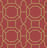 Rumi Red Trellis Wallpaper by Brewster Designer Kitchen & Bath Essentials Covers about 56.4 square feet 20.5-in by 33-ft long roll Unpasted 10.4 - Swanky Fabrics -