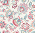 Corona Red Jacobean Wallpaper by A-Street Prints Designer Perennial Covers about 60.8 square feet 27-in by 27-ft long roll Unpasted 25.2 - Swanky Fabrics -