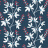 Linnea Elsa Navy Botanical Trail Wallpaper by A-Street Prints Designer Perennial Covers about 56.4 square feet 20.5-in by 33-ft long roll Unpasted 20.9 - Swanky Fabrics -