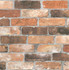 Bushwick Red Reclaimed Bricks Wallpaper by Brewster Designer Kitchen & Bath Essentials Covers about 56.4 square feet 20.5-in by 33-ft long roll Unpasted 10.5 - Swanky Fabrics -