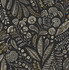 Briar Black Floral Wallpaper by A-Street Prints Designer Whimsy Covers about 56.4 square feet 20.5-in by 33-ft long roll Unpasted 10.4 - Swanky Fabrics -
