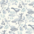 Malmo Blue Trail Wallpaper by Chesapeake Designer Kinfolk Covers about 56.4 square feet 20.5-in by 33-ft long roll Prepasted 20.5 - Swanky Fabrics -