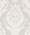 Arlie Light Grey Botanical Damask Wallpaper by A-Street Prints Designer Middleton Covers about 56.4 square feet 20.5-in by 33-ft long roll Unpasted 24 - Swanky Fabrics -