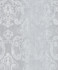 Ariana Silver Striped Damask Wallpaper by Advantage Designer Traditional Covers about 57.8 square feet 21-in by 33-ft long roll Unpasted 25.2 - Swanky Fabrics -