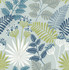 Praslin Sky Blue Botanical Wallpaper by A-Street Prints Designer Seychelles Covers about 56.4 square feet 20.5-in by 33-ft long roll Unpasted 20.9 - Swanky Fabrics -