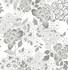 Irina Grey Floral Blooms Wallpaper by A-Street Prints Designer Happy Covers about 56.4 square feet 20.5-in by 33-ft long roll Unpasted 20.9 - Swanky Fabrics -