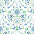 Britt Sapphire Embroidered Damask Wallpaper by A-Street Prints Designer Hannah Covers about 56.4 square feet 20.5-in by 33-ft long roll Unpasted 20.9 - Swanky Fabrics -