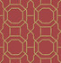Summer Red Trellis Wallpaper by Beacon House Designer Empress Covers about 56.4 square feet 20.5-in by 33-ft long roll Unpasted 10.4 - Swanky Fabrics -