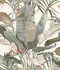 Tropical White Cabana Wallpaper by Candice Olson Designer Natural Discovery Covers about 56.4 square feet 20.5-in by 33-ft long roll Unpasted 24 - Swanky Fabrics -