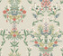Luxembourg Beige & Red Wallpaper by Rifle Paper Co. Designer Rifle Paper Co. Second Edition Covers about 60.8 square feet 27-in by 27-ft long roll Unpasted 24 - Swanky Fabrics -