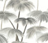 Plein Air Palms Black & White Wallpaper by Lemieux et Cie Designer Lemieux et Cie Signature Covers about 60.8 square feet 27-in by 27-ft long roll Unpasted 24 - Swanky Fabrics -