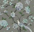Fanciful Grey Wallpaper by York Wallcoverings Designer Grandmillennial Covers about 60.8 square feet 27-in by 27-ft long roll Prepasted 25.25 - Swanky Fabrics -