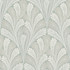 Shell Damask Green Wallpaper by York Wallcoverings Designer Damask Resource Library Covers about 56.4 square feet 20.5-in by 33-ft long roll Prepasted 20.5 - Swanky Fabrics -