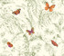 Papillon Green Wallpaper by York Wallcoverings Designer Toile Resource Library Covers about 60.8 square feet 27-in by 27-ft long roll Prepasted 24 - Swanky Fabrics -