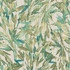 Rainforest Leaves Teal Wallpaper by Antonina Vella Designer Antonina Vella Natural Opalescence Covers about 57.8 square feet 21-in by 33-ft long roll Unpasted 20.8 - Swanky Fabrics -