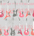 Richards Pink Rock Star Guitar Stripe Wallpaper by Brewster Designer Brewster Kids Covers about 56.4 square feet 20.5-in by 33-ft long roll Unpasted 21 - Swanky Fabrics -