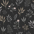 Cynara Charcoal Scandinavian Floral Wallpaper by ESTA Home Designer Design Department Covers about 57.5 square feet 20.9-in by 33-ft long roll Unpasted 20.9 - Swanky Fabrics -