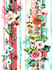 Delisa Red Floral Stripe Wallpaper by A-Street Prints Designer A-Street Select Covers about 56.4 square feet 20.5-in by 33-ft long roll Unpasted 28.14 - Swanky Fabrics -