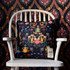 Mind The Gap Pillows TRANSYLVANIA FOLK Linen Cushion (LC40001) | LC40001 | NOMAD STORY | 20 x 20 in | Blue, Red, Yellow | Fabric Carolina | https://www.fabriccarolina.com/