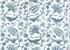 Baronet Old Blues by Norbar Designer Fabric ROMANCE 100% COTTON SPAIN 8 1/4"V 9"H 54" - Swanky Fabrics - Baronet Old Blues by Norbar Designer Fabric ROMANCE 100% COTTON SPAIN 8 1/4"V 9"H 54" - Swanky Fabrics -