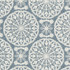 Lace Medallion Emb Cornflower 472230 by PK Lifestyles Designer Fabric Cultural Exchange IX Base: 52% Polyester, 48% Cotton EMB: 100% Rayon India 51000 H: 10.2, V: 9 52 - Swanky Fabrics -