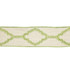 BD112 4.75" Border Kiwi by RM CoCo Designer Trim Artisano Collection Trim Book Base: 100% Linen Embroidery: 100% Rayon See Sample 0 Horizontal: 4.75 and Vertical: 7.85 4.75 - Swanky Fabrics -