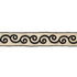 BD115 2.85" Border Onyx by RM CoCo Designer Trim Artisano Collection Trim Book Base: 100% Linen Embroidery: 100% Rayon See Sample 0 Horizontal: 2.85 and Vertical: 3.95 2.85 - Swanky Fabrics -