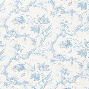 Schumacher Fabric Marine Toile Delft 176160