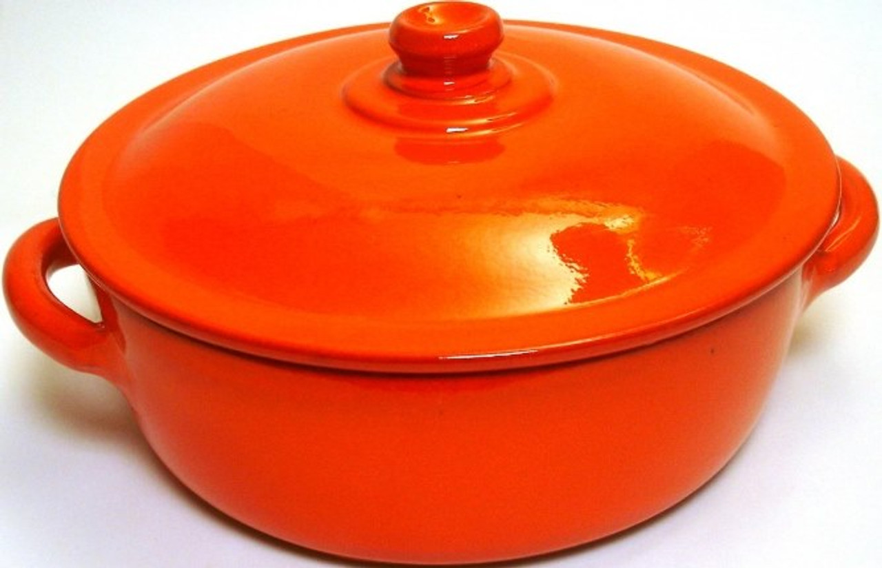 Verka's Clay Pressure Cooker. 100 % Natural Terracotta and Red