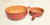 Piral Italian Terracotta 3.5-Quart Saucepan Two Pan Set Deep Red-no lids