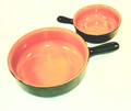  Piral Italian Terracotta Two Pan Set Hunter Green-no lids