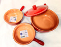 Piral Italian Terracotta 4-Pc Set Deep Red