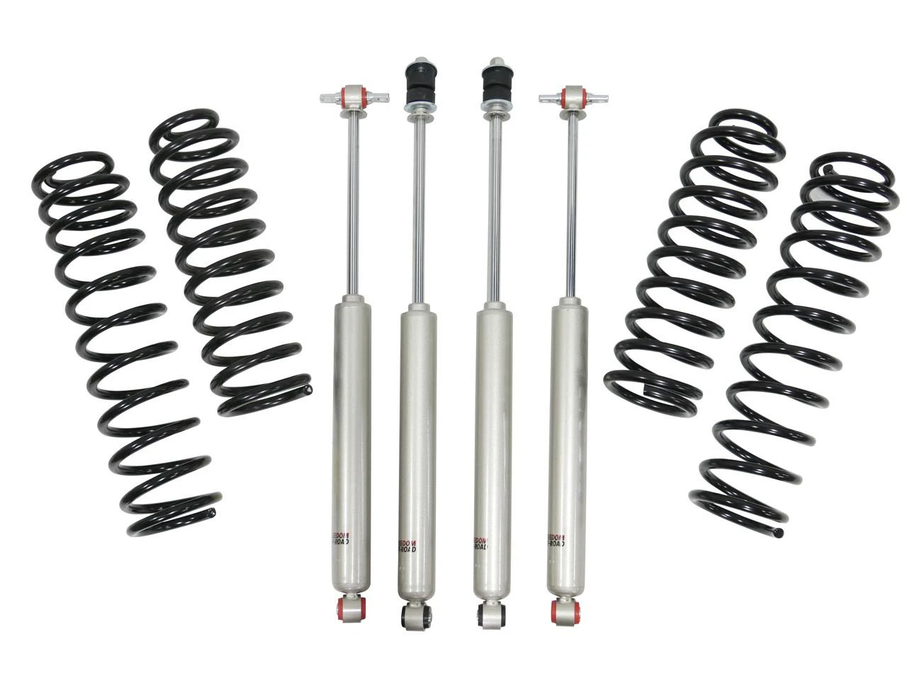 2.5 Inch Front 2.5 Inch Rear Lift Springs w/Shocks 07-18 Wrangler