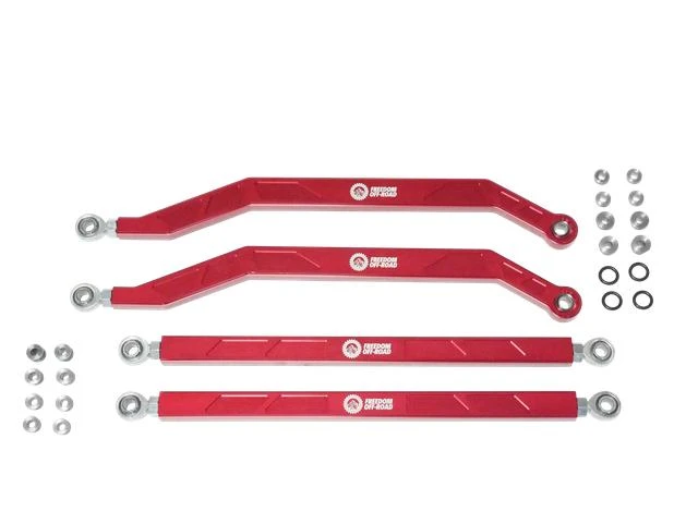 High Clearance Heavy Duty Radius Rod Set (4) - Red 17-24 Polaris