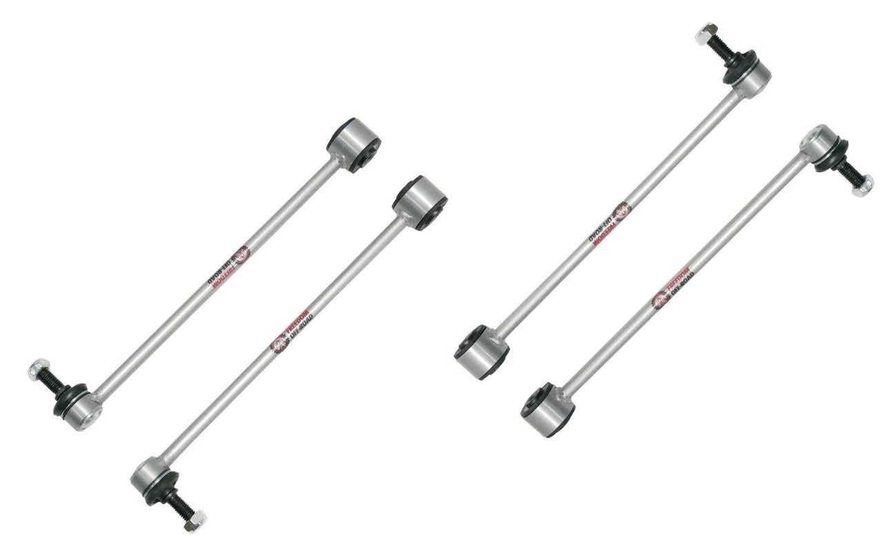Front and Rear Extended Zinc-Nickel Sway Bar End links for 3.5-6
