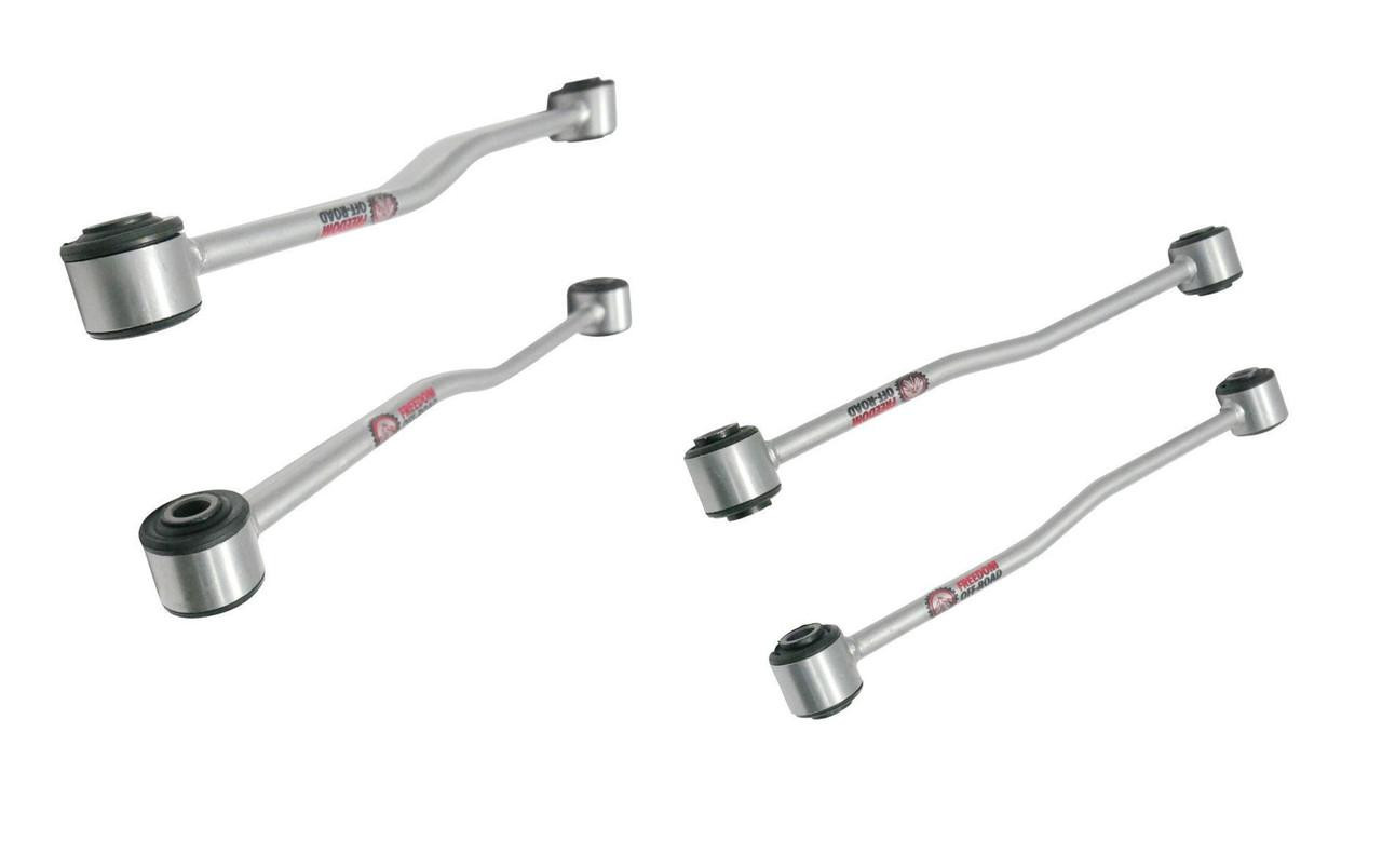 Front and Rear Extended Zinc-Nickel Sway Bar End links for 2-3.5