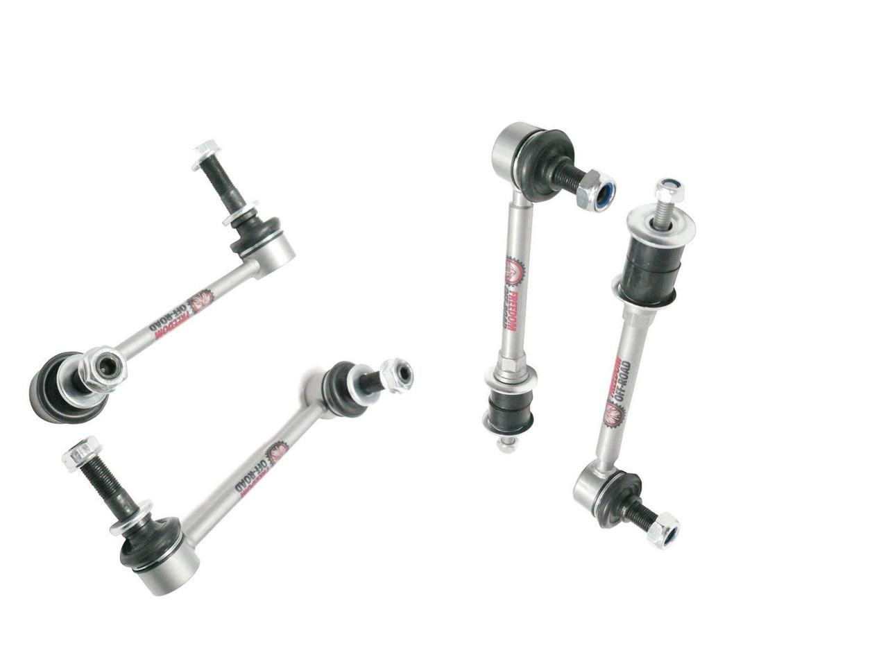 Front and Rear Extended Zinc-Nickel Sway Bar End links for 2-3.5
