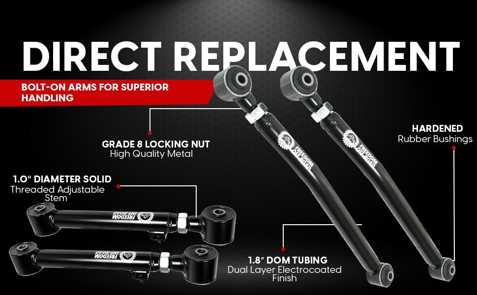 Rear Lower Control Arms for 0-4 Inch Lift 07-21 Lexus LX570 07-21