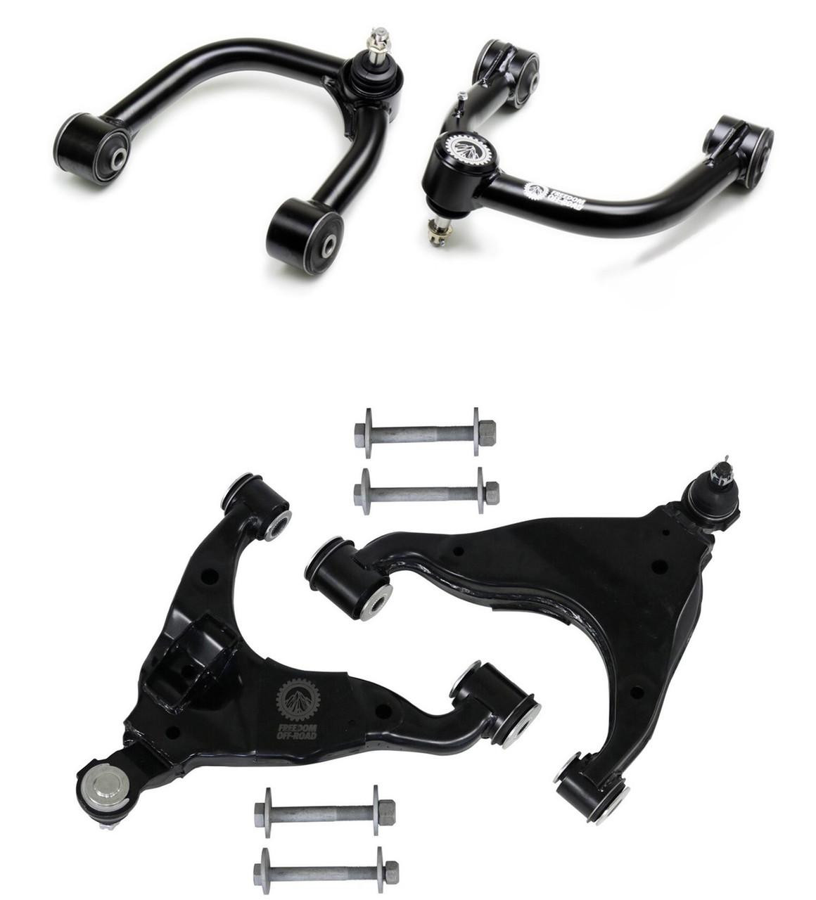 Front Upper and Lower Control Arms for 2-4 Inch Lift 03-09